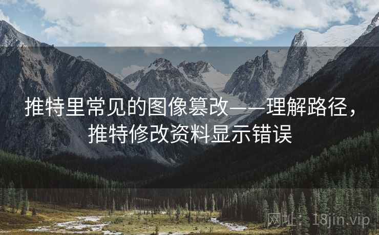 推特里常见的图像篡改——理解路径，推特修改资料显示错误