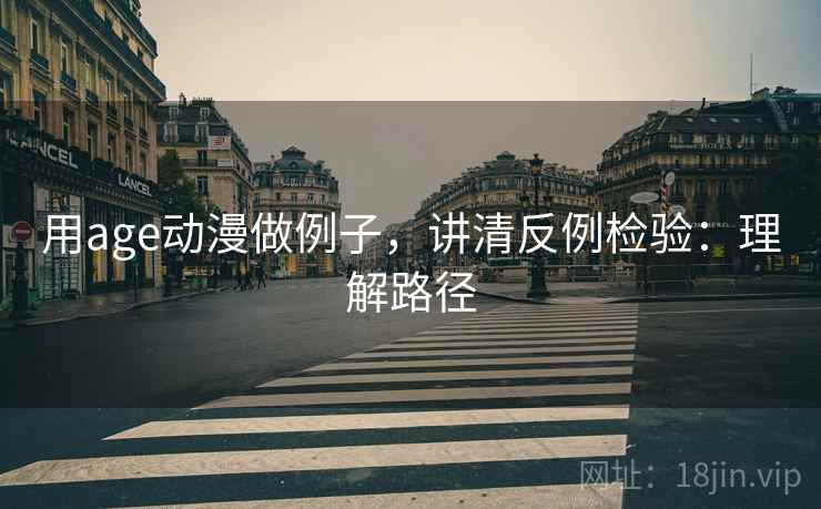用age动漫做例子，讲清反例检验：理解路径