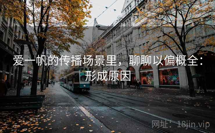 爱一帆的传播场景里，聊聊以偏概全：形成原因